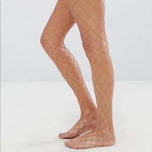 🎆NWT, Mauve Fishnet Tights 🎆